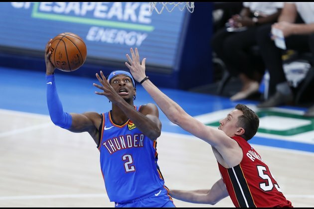 Heat drive past Thunder, end trip with winning mark