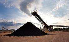 A coal stockpile at a mine in Mozambique