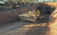 A bogger exiting the OK mine portal at Pantoro's Norseman gold project.