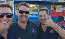 Flashback to 2016: Ben White (left), Josh Giumelli and Mark Saunders have collectively spent over 65 years working at Kondinin Group.  