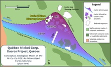  Québec Nickel Corp. has started its winter 2023 drilling programme at the Ducros Ni-Cu-PGE project