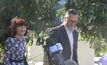  The Greens arriving to the press conference at Parliament in Perth. Photo by Karma Barndon