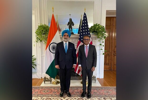 Indian envoy to US Taranjit Singh Sandhu conveys best wishes to new Consul General of India in New York