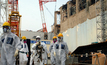 IAEA experts depart Unit 4 of TEPCO's Fukushima Daiichi Nuclear Power Station on 17 April 2013 as part of a mission to review Japan's plans to decommission the facility