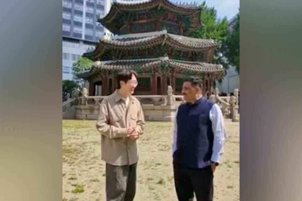 "Different and special": JDU MP Sanjay Kumar Jha meets 'Korean Bihari' YouTuber Yechan C Lee in Seoul