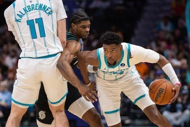 Brandon Miller, Hornets pull away late to subdue Blazers