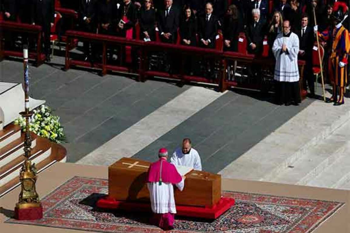Pope Francis' funeral concludes at St Peter's Basilica, his coffin moves out of Vatican