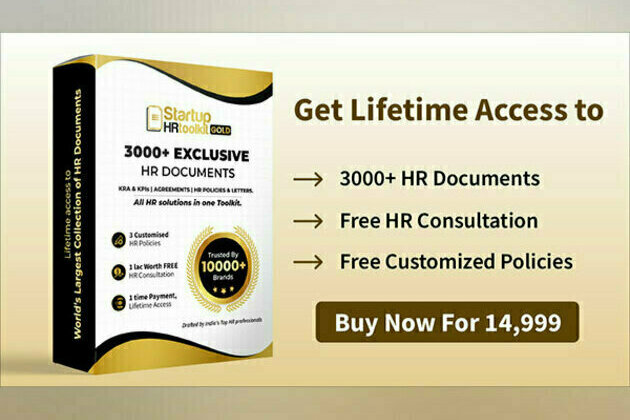 StartupHR Toolkit, India's leading HR brand, has launched the Gold version of its flagship product