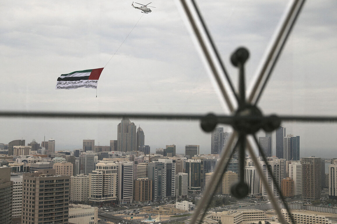UAE air defences "addressing a missile threat" as military intercepts ballistic missiles and drones