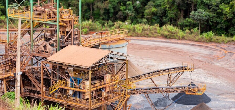 Operação de minério de ferro da Atlas em Rio Piracicaba