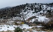 Photo of diamond drill rig on site at the Tintic Copper-Gold Project, Mammoth, Utah - Credit: IE