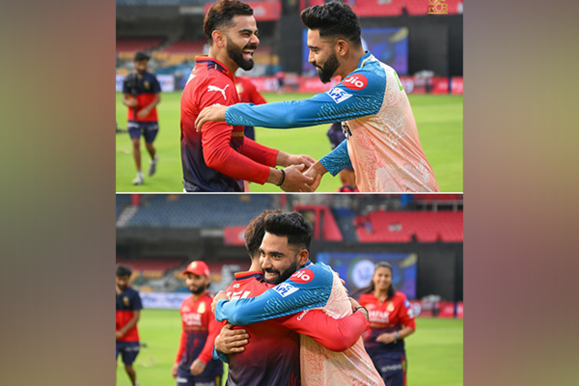 "Always an RCBian...": Siraj reunites with ex-teammate Kohli in heartwarming video