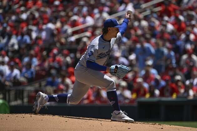 Justin Wrobleski, Dodgers end Cardinals' win streak