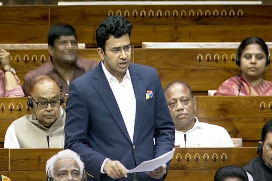 "Those who are accustomed to dynastic privilege will feel that even equality is injustice": Tejasvi Surya slams Congress