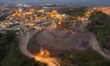 An aerial shot of PTAR's Martabe gold mine.