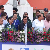 Union Minister Mansukh Mandaviya flags off 20th edition of Delhi Half Marathon