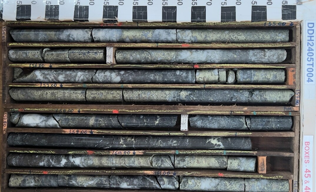 Núcleos de sondagem da Bravo no projeto Luanga