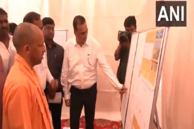 UP: CM Yogi Adityanath inspects four-lane road project in Gorakhpur