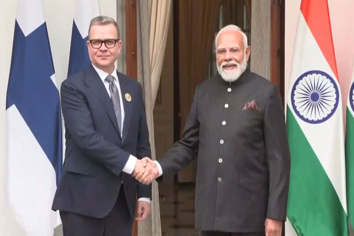 PM Modi meets with Finnish counterpart Orpo on sidelines of Global AI Impact Summit