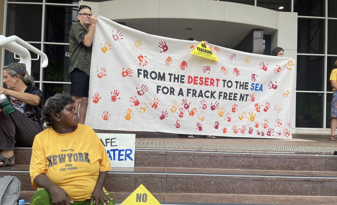  CAFFA protestors at NT Supreme Court - Credits to Environment Centre NT