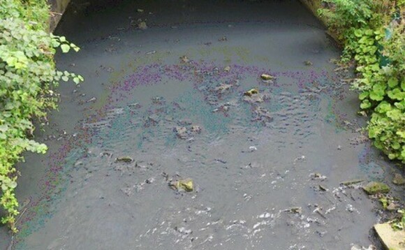 A polluted Bradford watercourse | Credit: Environment Agency A polluted Bradford watercourse | Credit: Environment Agency