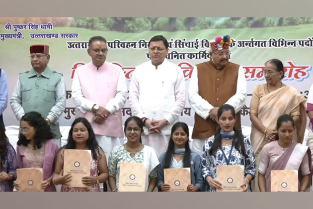 Uttarakhand CM Dhami distributes appointment letters to selected candidates under Irrigation dept and Transport Corporation