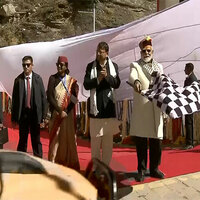PM Modi flags-off trek and bike rally in Uttarakhand's Harsil