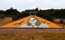 Farmers pay homage to Ozzy Osbourne with iconic pumpkin display