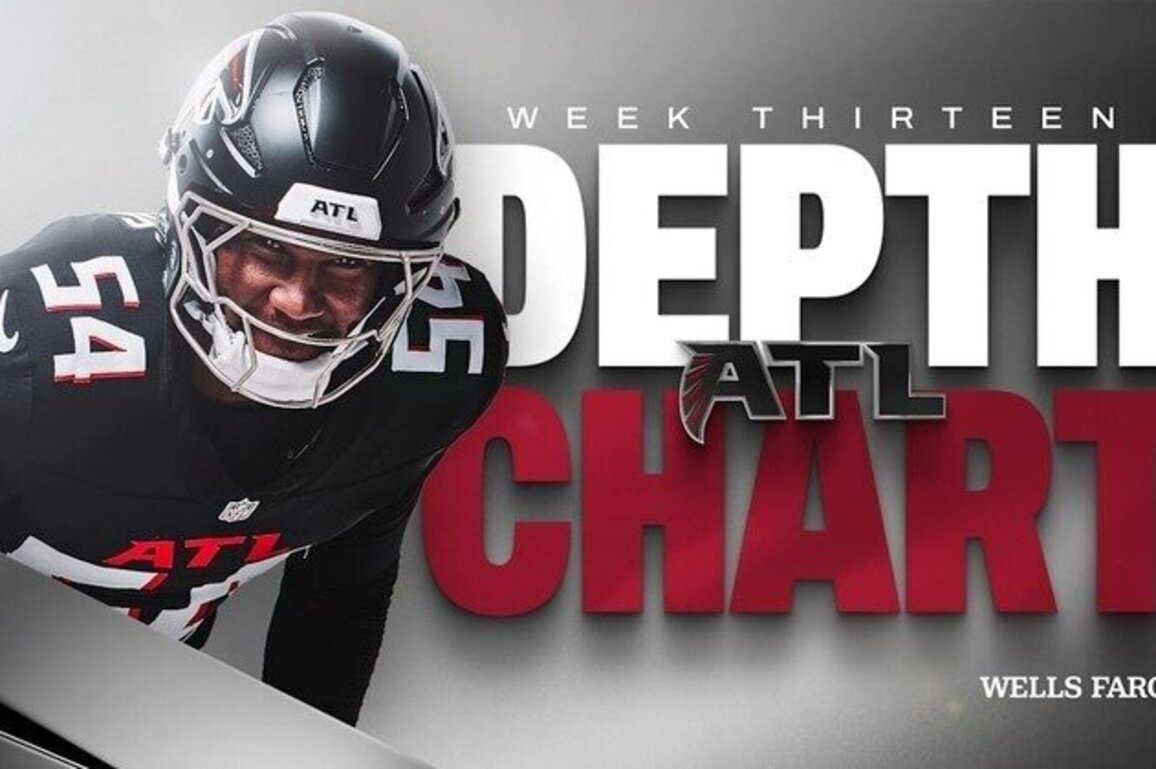 Falcons depth chart released for Week 13 at New York Jets