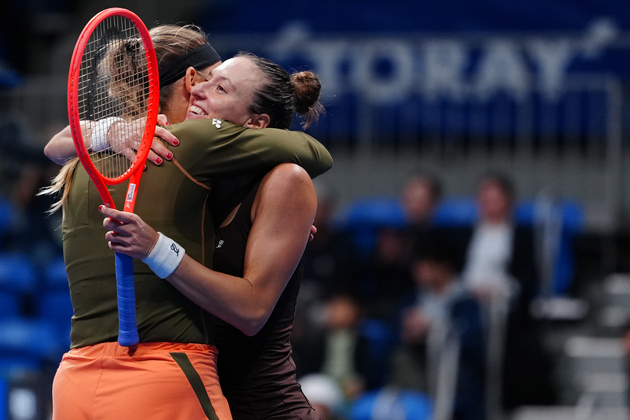 (SP)JAPAN-TOKYO-TENNIS-WTA-PPO-WOMEN'S DOUBLES-FINAL