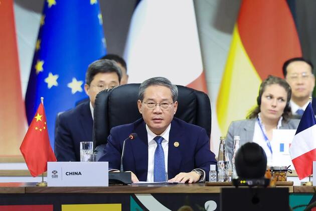 Chinese premier urges G20 to strive for broader global cooperation for development