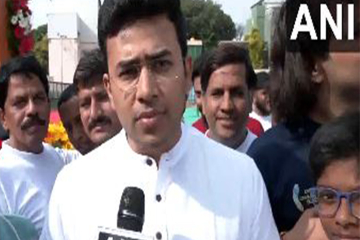 "Wisdom and appeal of yoga are both universal and timeless": BJP MP Tejasvi Surya