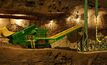 In addition to cost savings, the Ecohoist produces far less carbon dioxide than diesel haul trucks.