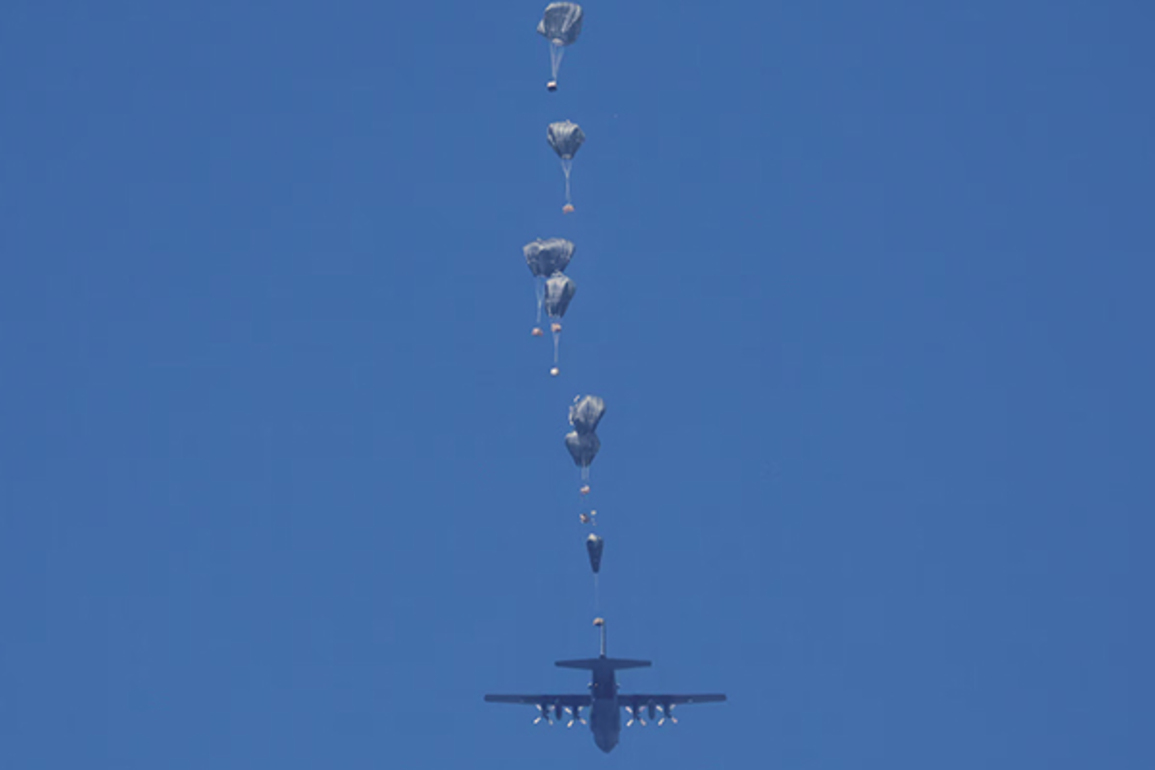 IDF airdrops aid into Gaza with six countries; denies claims of starvation