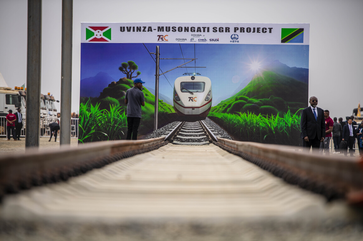 BURUNDI-MUSONGATI-TANZANIA-CROSS-BORDER RAILWAY PROJECT-GROUNDBREAKING CEREMONY