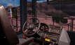 The CYBERMINE haul truck simulator includes a simulated cab which is a realistic replica of the actual haul truck
