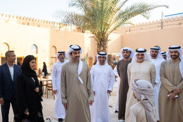 Yas bin Hamdan bin Zayed opens Al Ghadeer Emirati Crafts Project Pavilion at Liwa International Festival