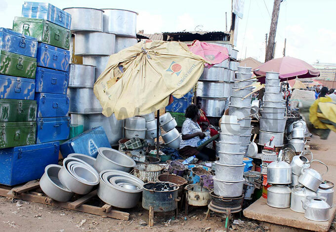   list of utensil fabricated by artisans in isenyi being displayed on the roadside in isenyi hoto by itus akembo