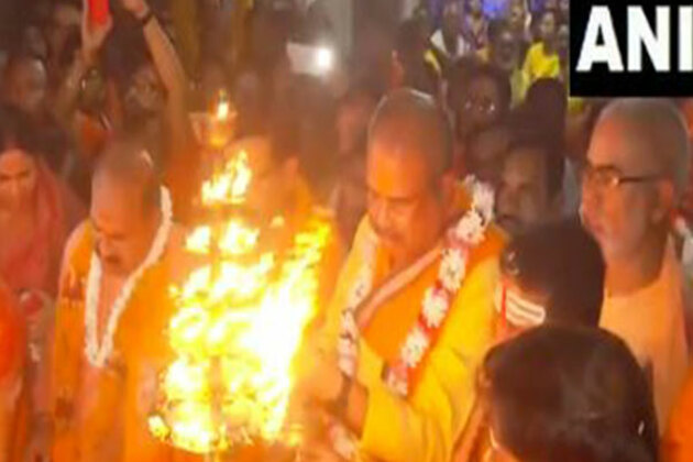 Union Minister Pradhan holds padayatra in Sambalpur as Hanuman Jayanti celebrations conclude in Odisha
