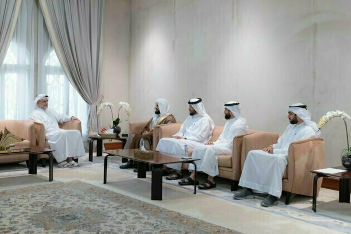 Sharjah Crown Prince receives reciter Raad Al Kurdi
