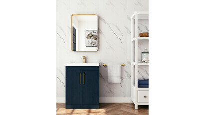 Splashpanel's new Narrow PVC bathroom wall panel option adds greater flexibility for compact spaces
