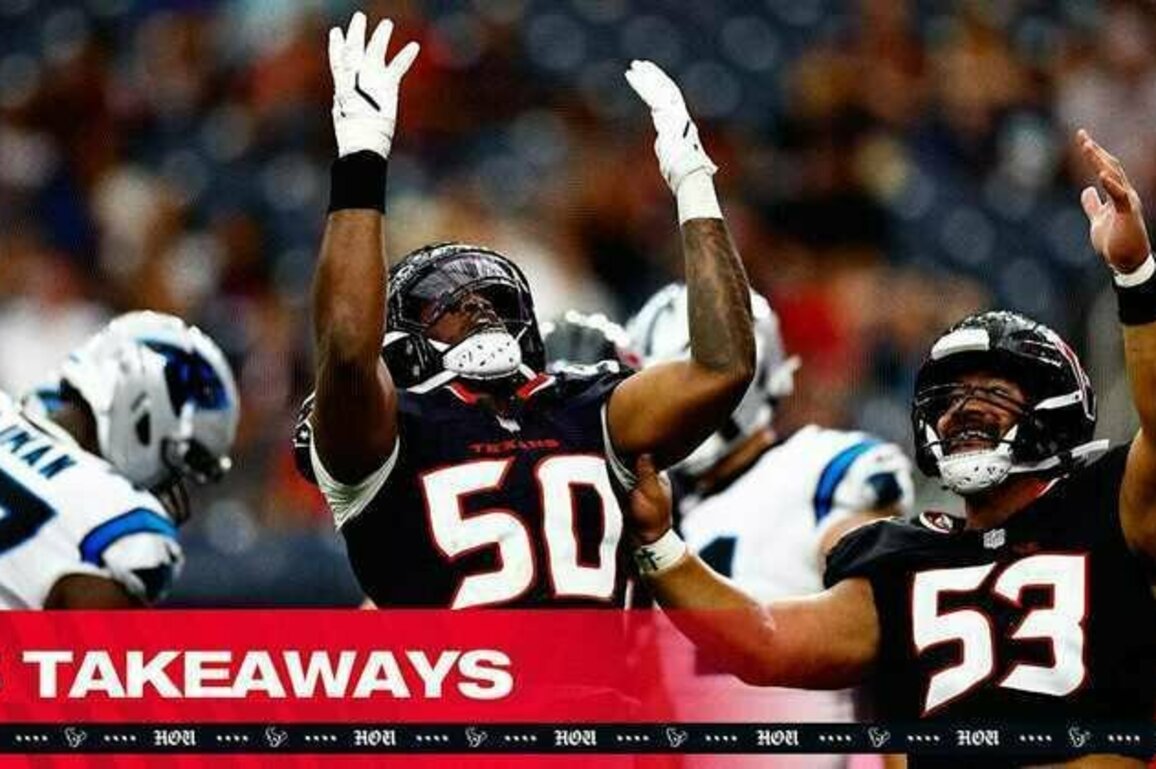 5 Takeaways from Texans 20-3 win over the Panthers