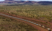 A Rio Tinto train in the Pilbara