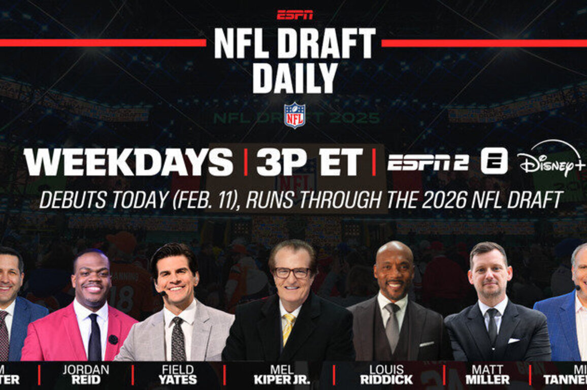 'NFL Draft Daily,' ESPN's newest weekday studio show, debuts today, Wednesday, Feb. 11 on ESPN2 and the ESPN App