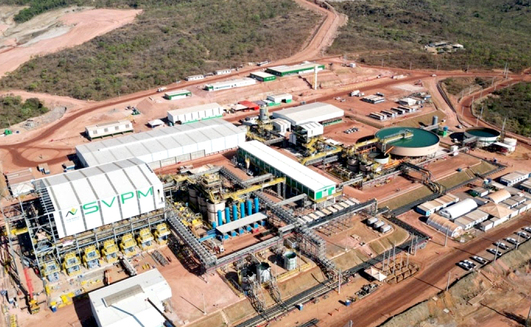 MIna de terras raras da Mineração Serra Verde em GO