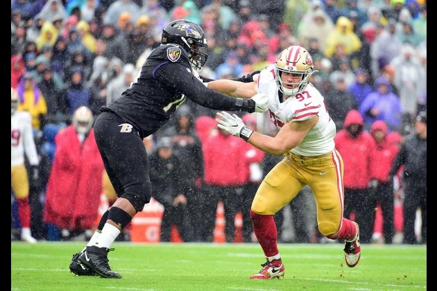 Ravens LT Ronnie Stanley downgraded to out vs. Patriots