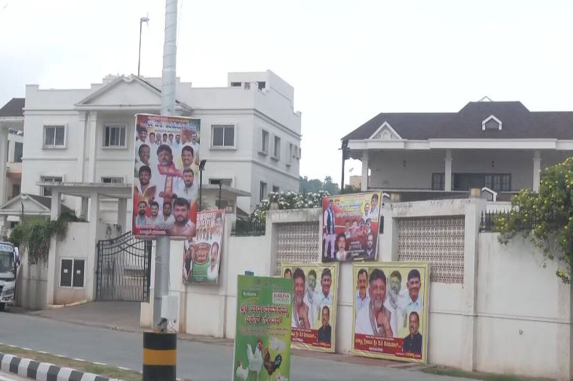 Kanakapura decked up with banners, cutouts as DK Shivakumar set to take oath as Karnataka CM at 4 PM today