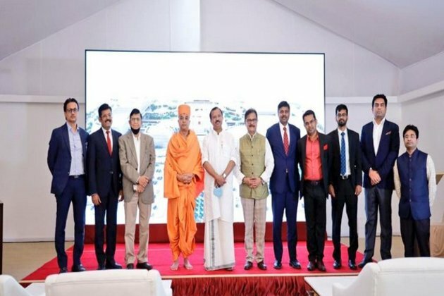 MoS Muraleedharan visits construction site of BAPS temple in Abu Dhabi