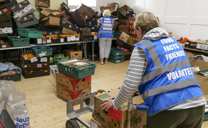 Volunteers at a food bank | Credit: iStock