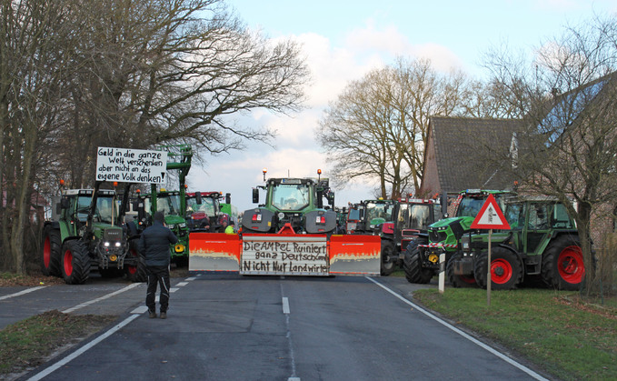 German farmers continue to strike as Scottish group stages National Park protest